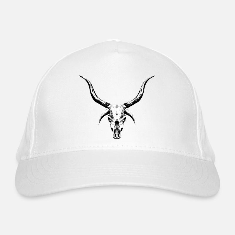 Mysterious Cattle Skull Organic Baseball Cap