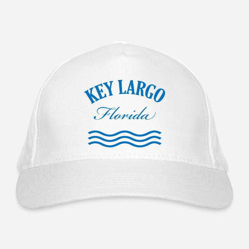 Key Largo Florida Nautical Design Organic Baseball Cap