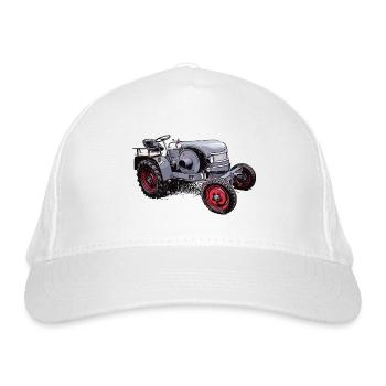 Oldtimer Traktor Kramer K12 - Bio-Baseballkappe - Weiß - Vorne