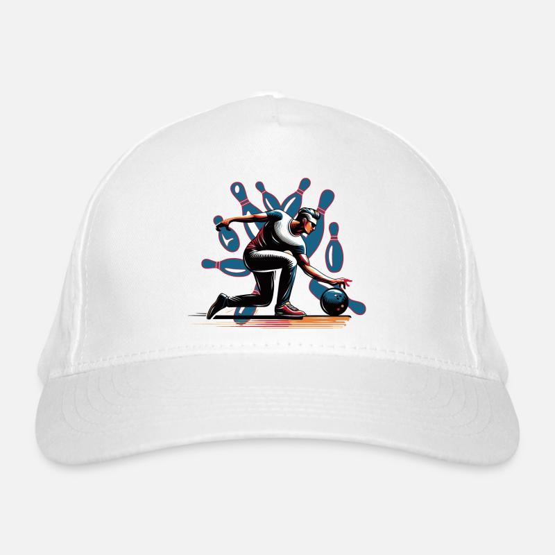Quilleur dynamique et coloré en action Casquette classique bio