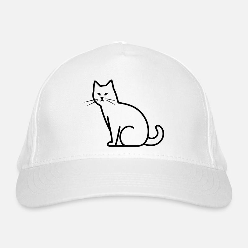 Dessin de chat Casquette classique bio