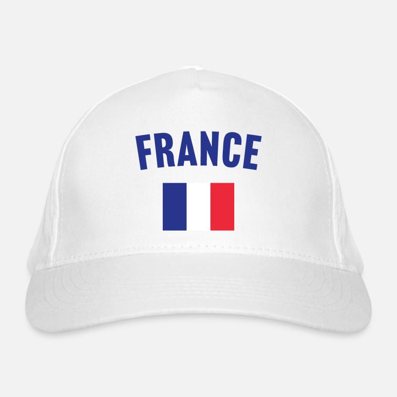 Frankreich Flagge Bio-Baseballkappe