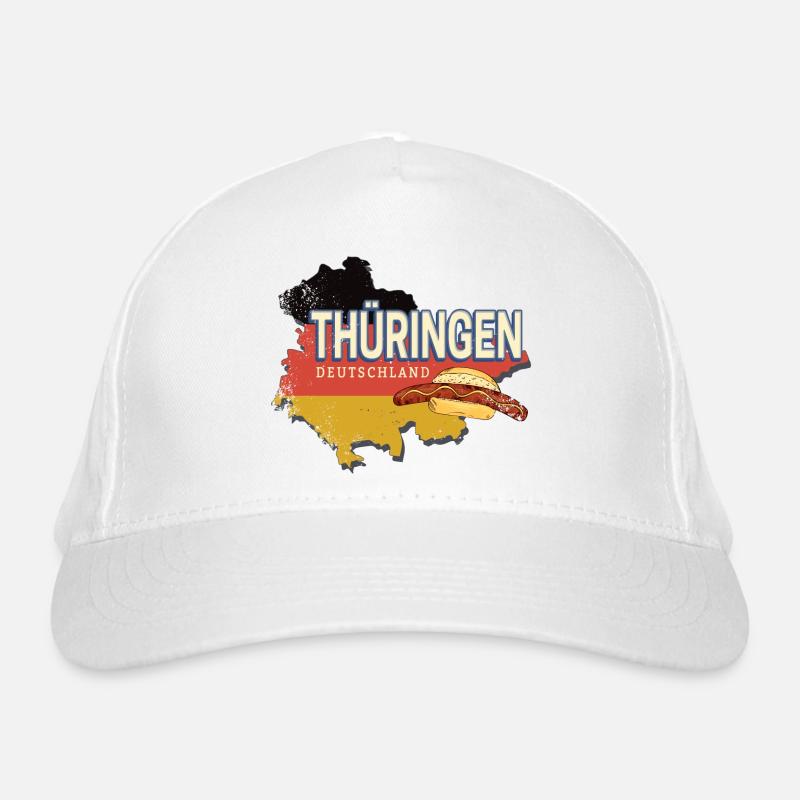 Thuringia Germany Retro State Souvenir Organic Baseball Cap