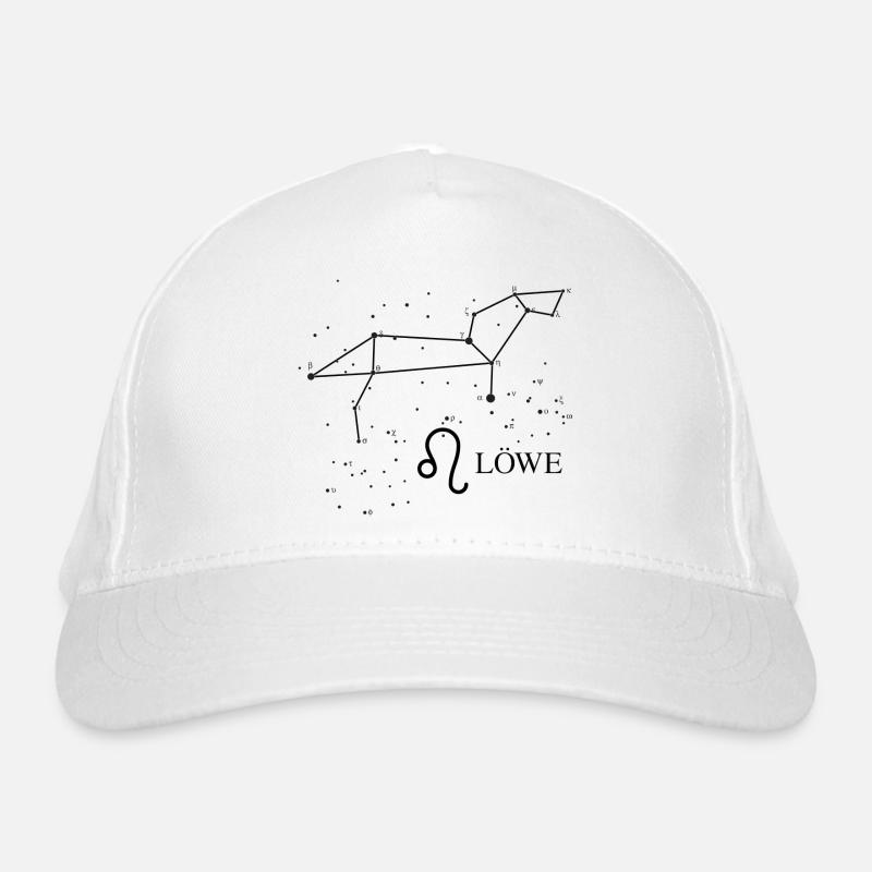 Tierzeichen Löwe mit Sternbild Bio-Baseballkappe