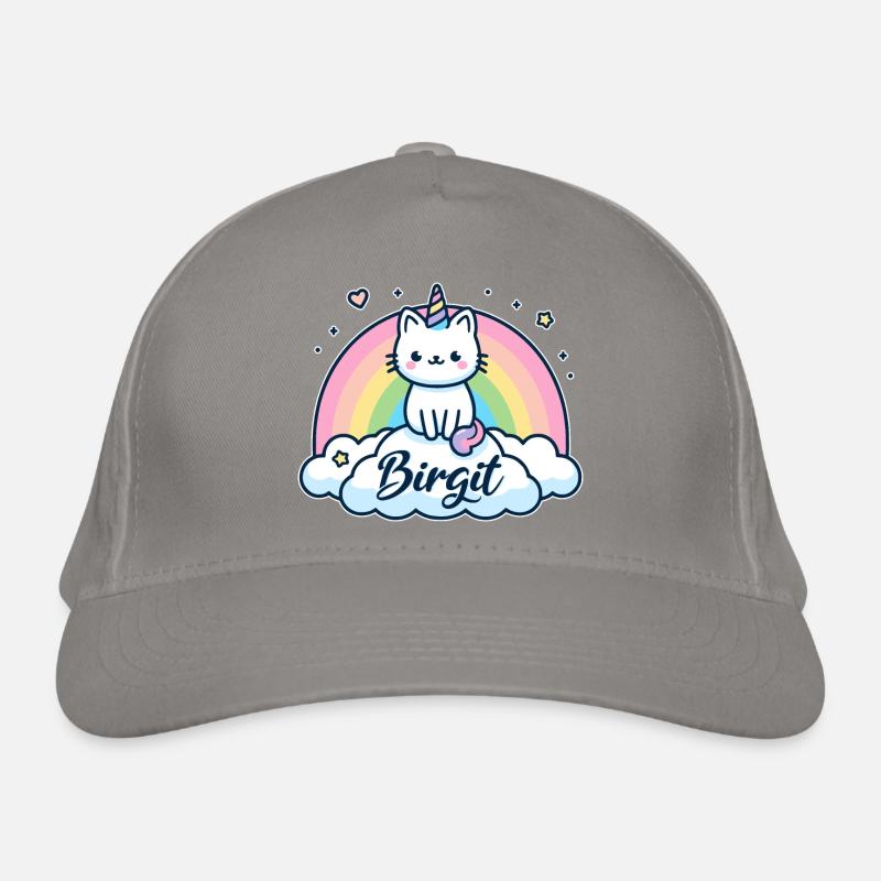 Birgit Name Vorname Einhornkatze Bio-Baseballkappe