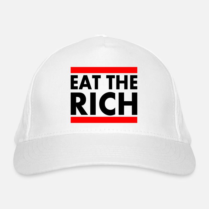 Eat the rich Bio-Baseballkappe