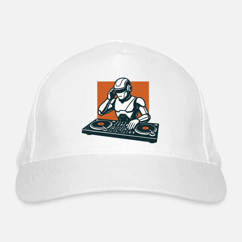 CyberBeats – Android on the Decks - Organic Baseball Cap - white