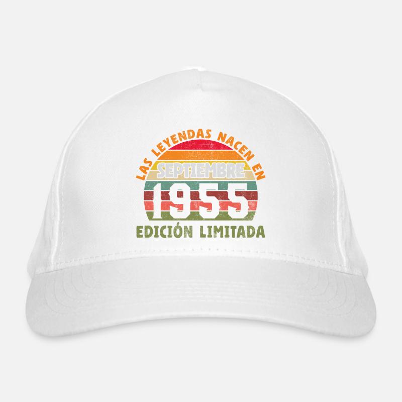 September 1955 Vintage Geburtstagsgeschenk Bio-Baseballkappe