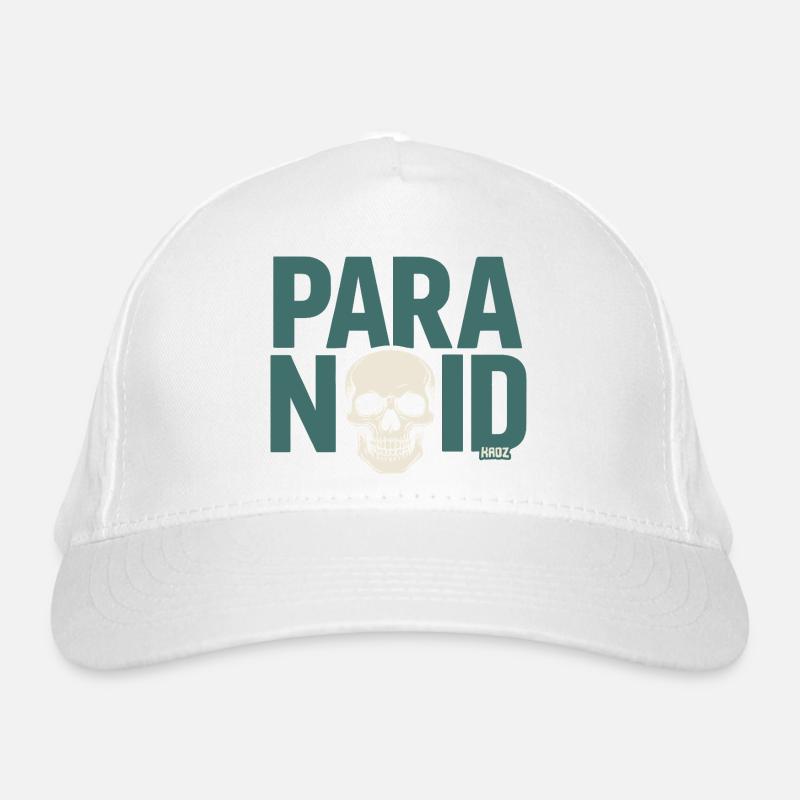 Paranoid Skull Organic Baseball Cap