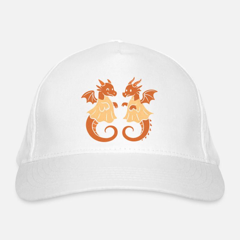 Duo de dragons jumeaux Casquette classique bio