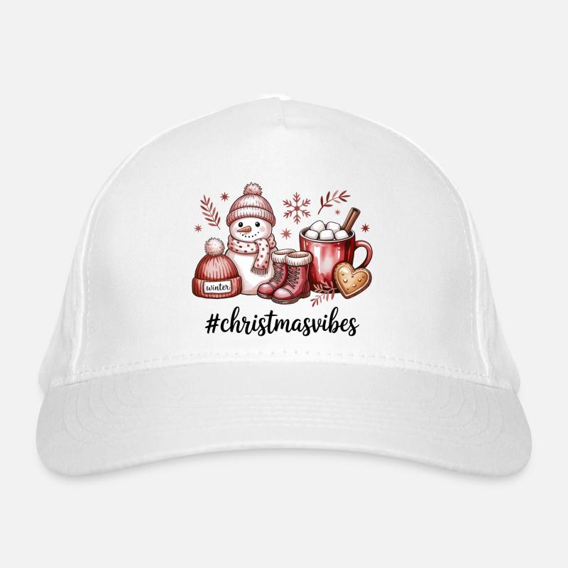 Winter Magic Christmas Vibes Organic Baseball Cap