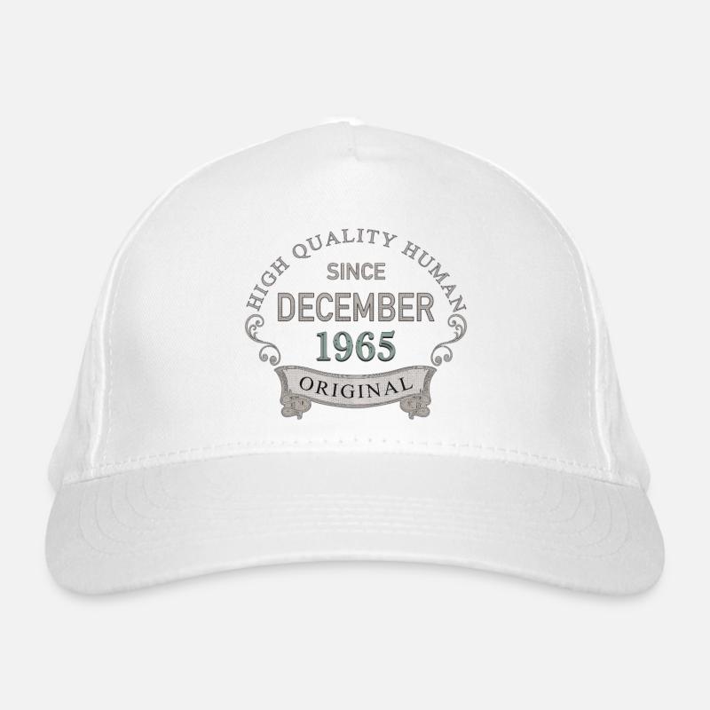Since_December_1965 - Organic Baseball Cap - white
