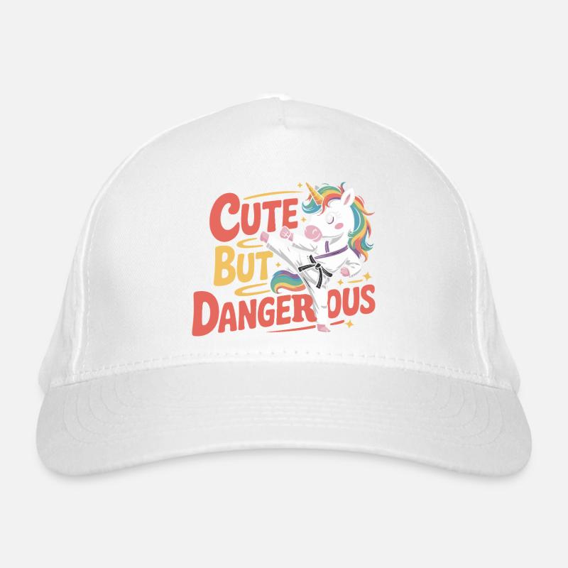 Niedlich doch gefährlich Einhorn Karate Organic Baseball Cap