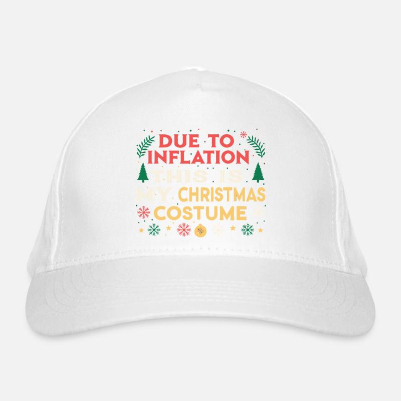 Dûe à l'inflation, mon costume Noël - Casquette classique bio - blanc
