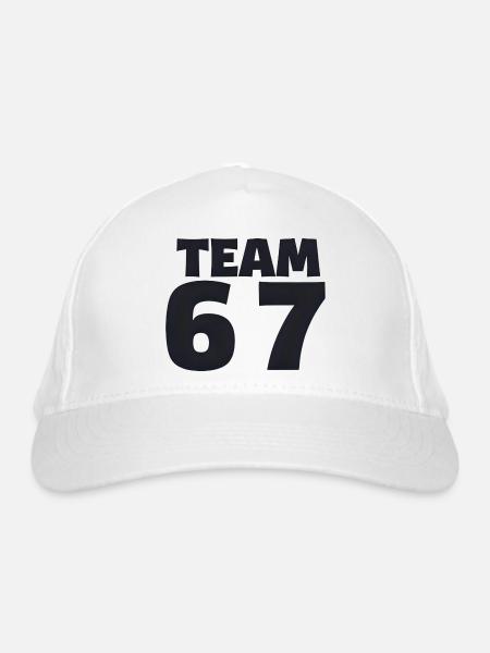 Team 6 7 - Bio-Baseballkappe - Weiß