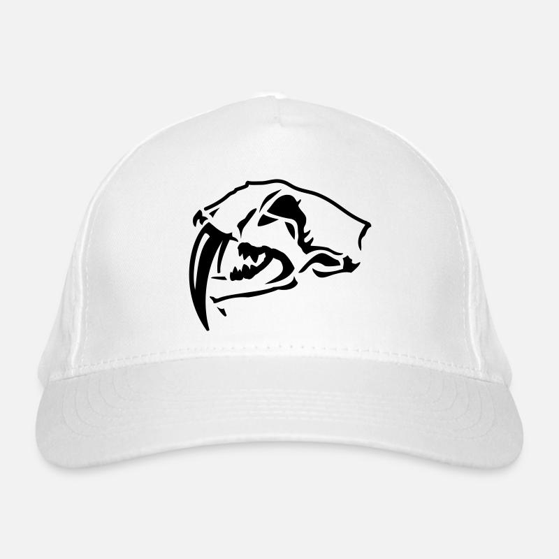 Crâne de tigre à dents de sabre Casquette classique bio