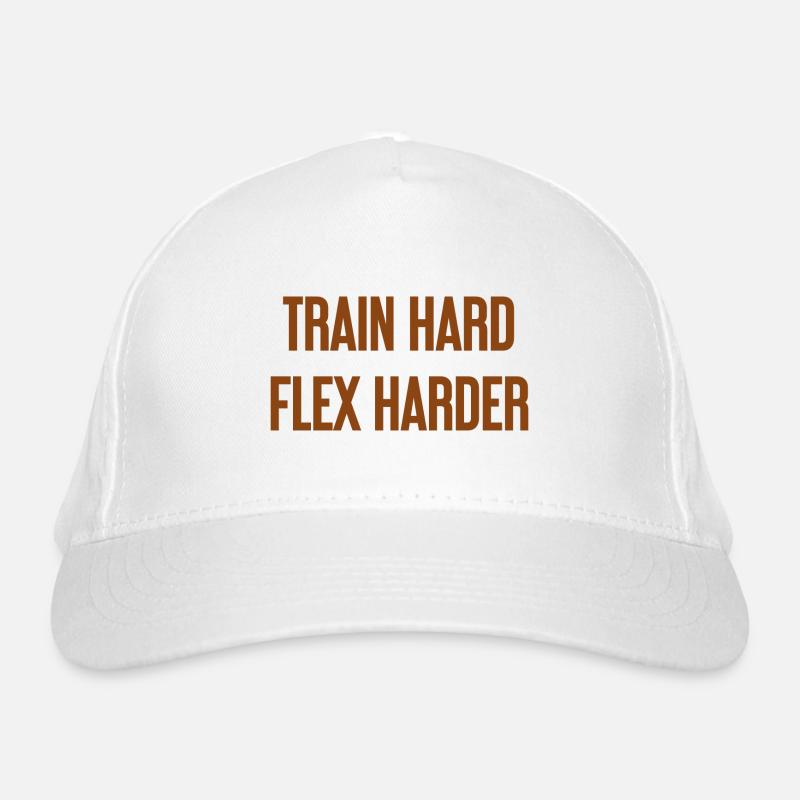 Train Hard Flex Harder Organic Baseball Cap