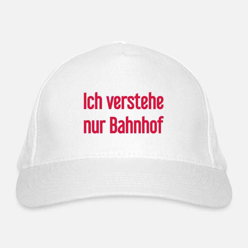 Ich verstehe nur Bahnhof Bio-Baseballkappe