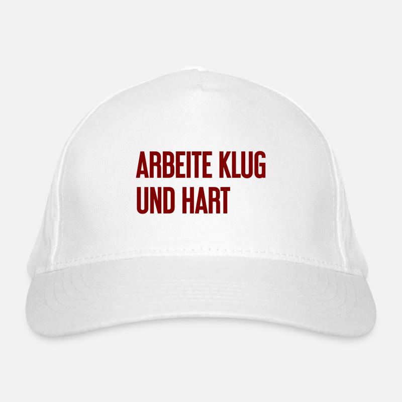 Travailler intelligemment et dur - La devise du succès pour les acteurs Casquette classique bio