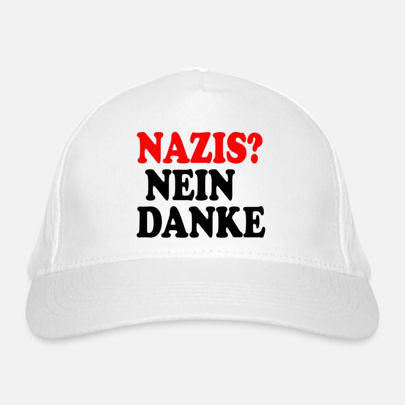 Nazis nein danke Bio-Baseballkappe