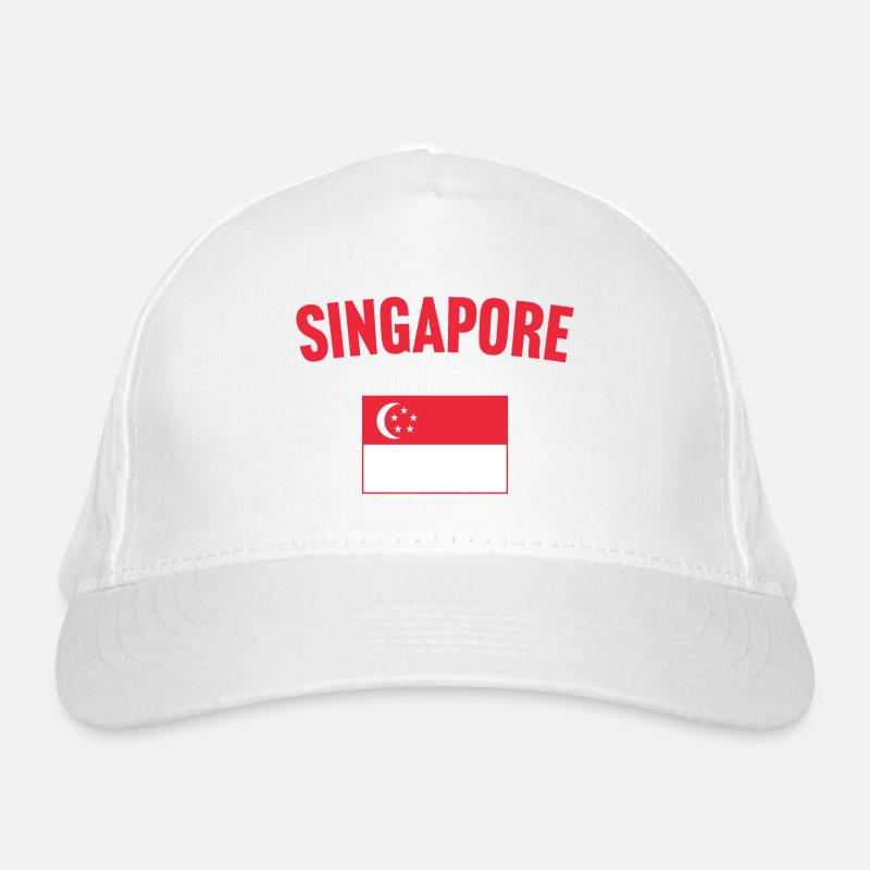 Drapeau de Singapour Casquette classique bio