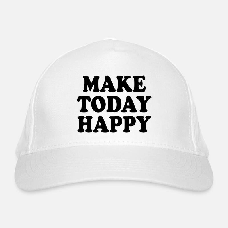Make today happy Casquette classique bio