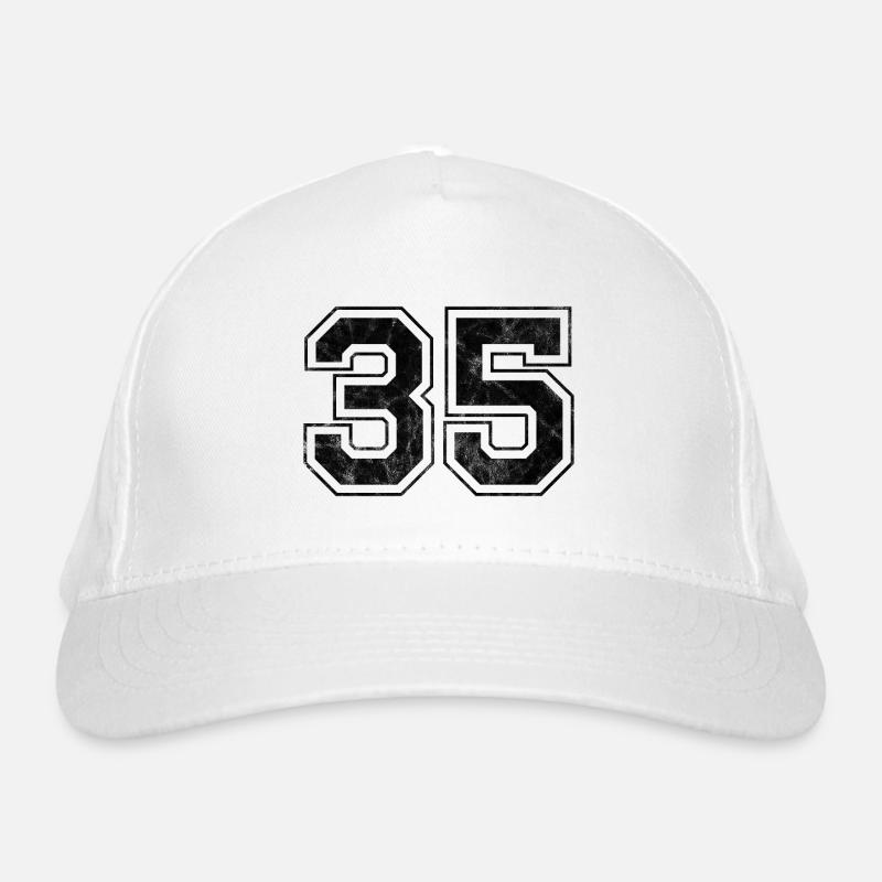 Number 35 Organic Baseball Cap