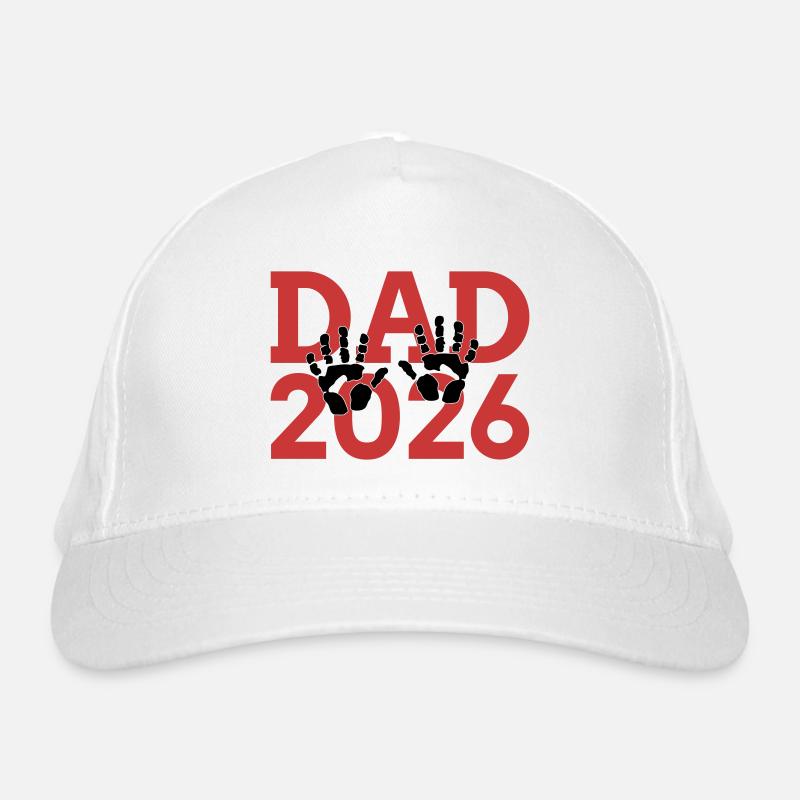Dad 26 Dad Baby Dad 2026 Father's Day Organic Baseball Cap