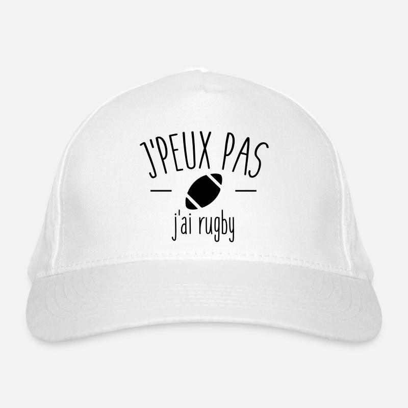 Je peux pas j'ai rugby Casquette classique bio