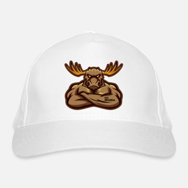 Ace Original-Elch-Maskottchen Bio-Baseballkappe