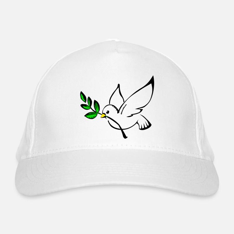 Frieden Taube Bio-Baseballkappe