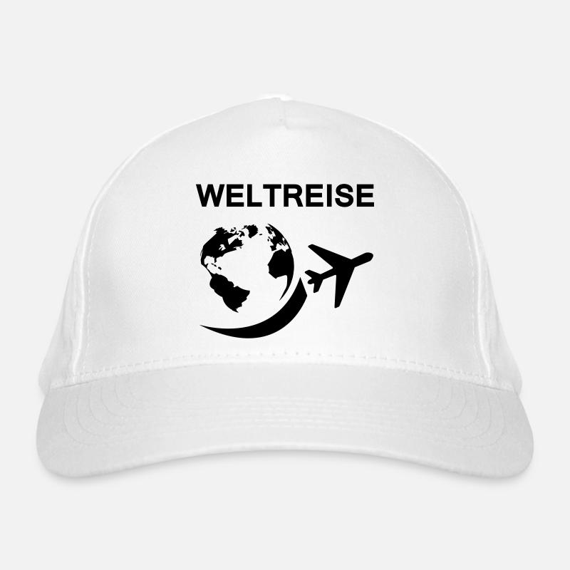 weltreise Bio-Baseballkappe