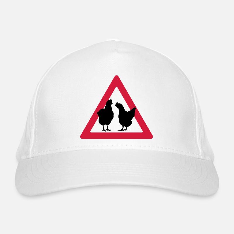 Attention, partie de poule Casquette classique bio