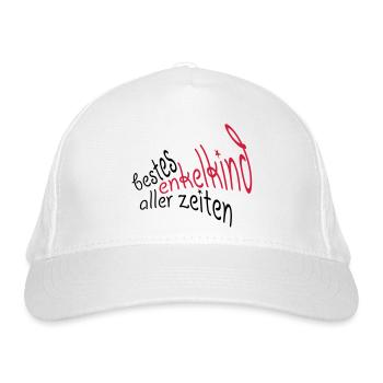 Grandson, grandchild - Organic Baseball Cap - white - Front