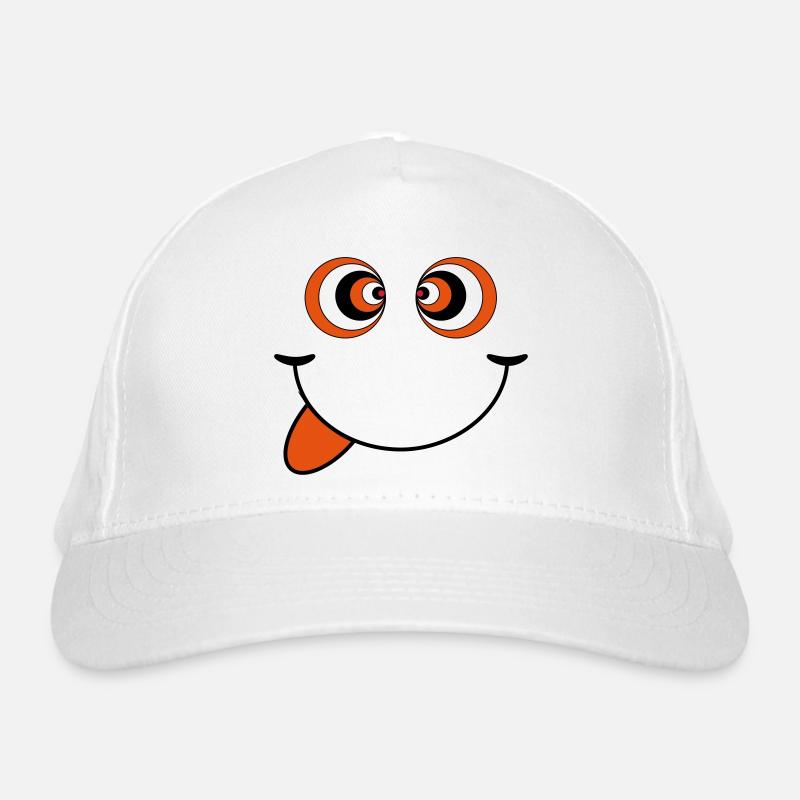 psychedelisch smiley Bio-Baseballkappe