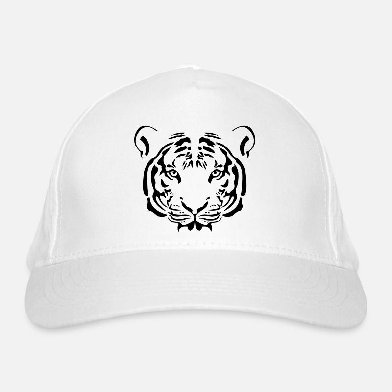 Tiger Gesicht Bio-Baseballkappe
