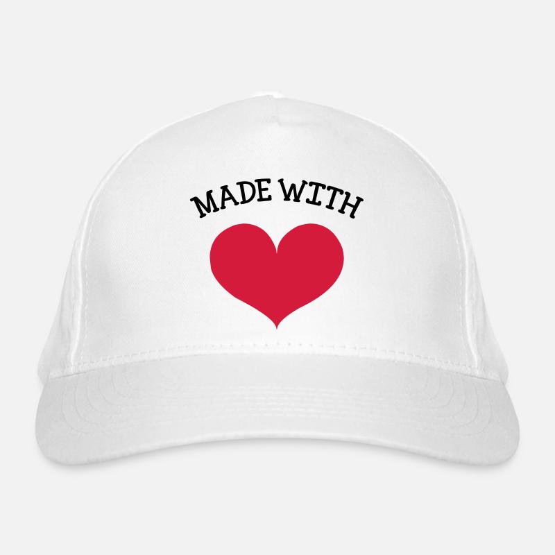 made with love Organic Baseball Cap