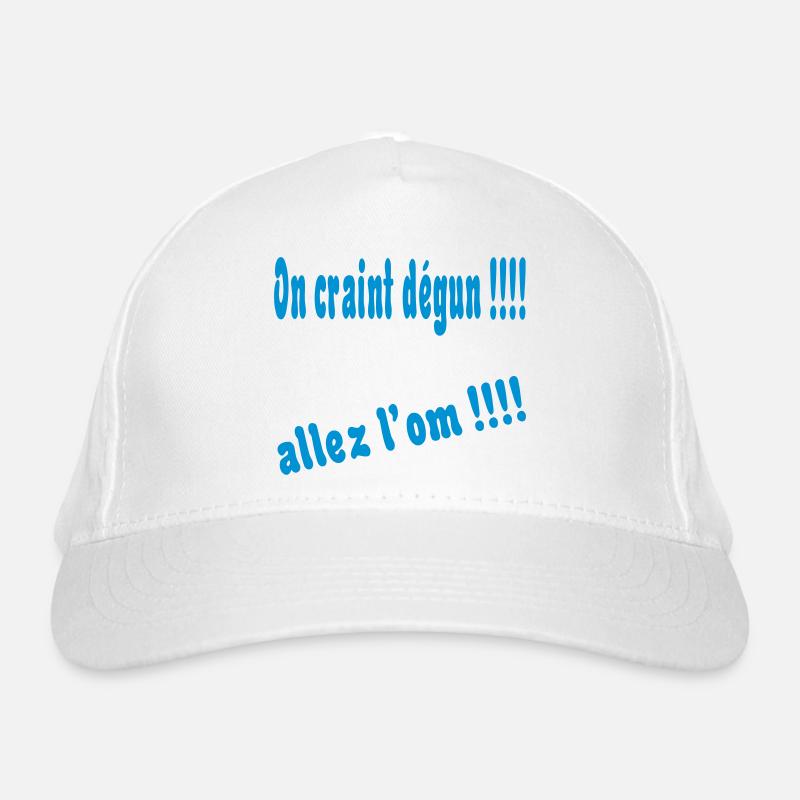 On craint dégun !!!! - Bio-Baseballkappe - Weiß
