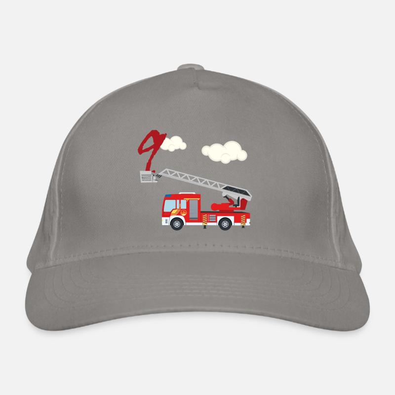 Camion de pompiers - 9e anniversaire Casquette classique bio