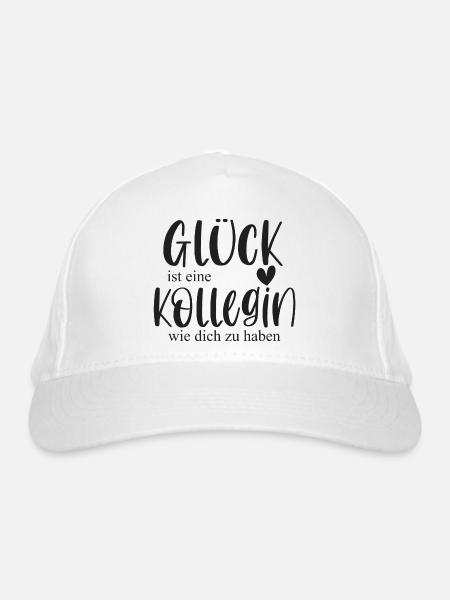 Kollegin Geschenk Arbeitskollegin Abschied - Bio-Baseballkappe - Weiß