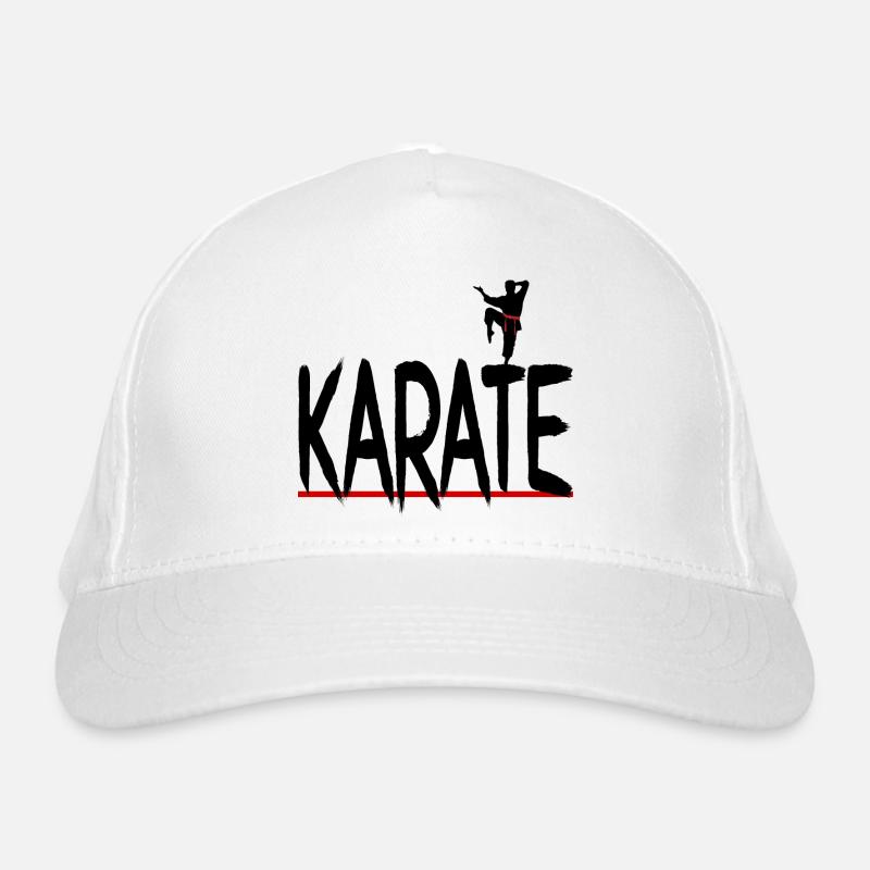 karate red Organic Baseball Cap