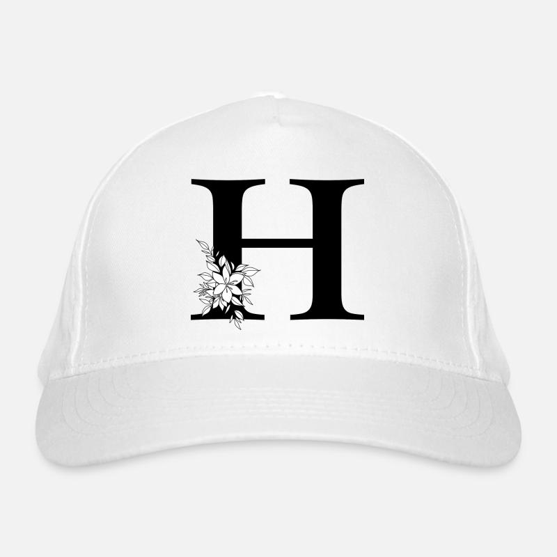 Lettre H Casquette classique bio
