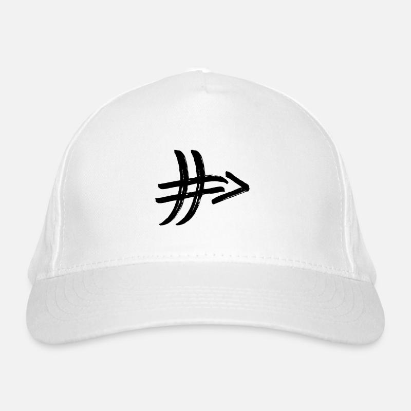 Rautenpfeil - der Hashtag Deluxe Bio-Baseballkappe