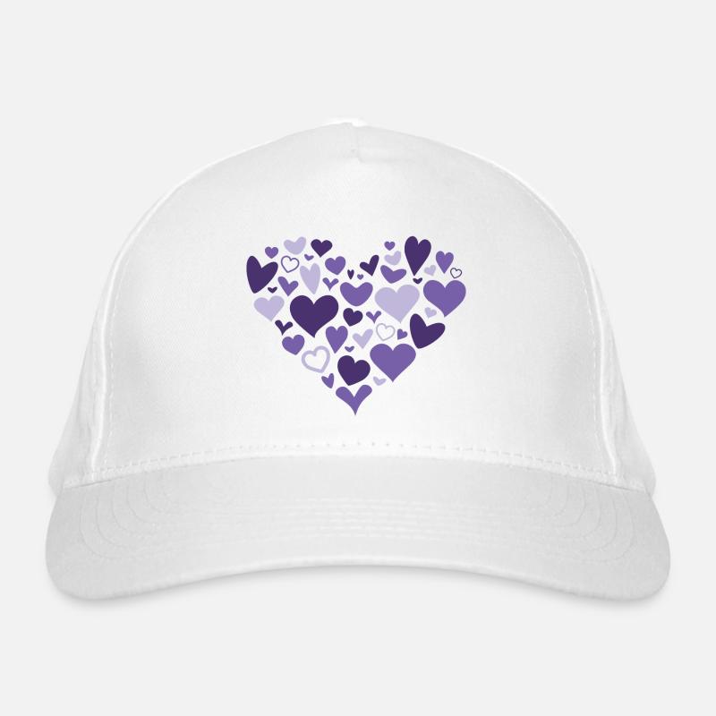 Cœur pourpre des cœurs Casquette classique bio