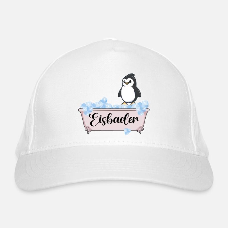 Ice bathers "harden in the ice bath" Winter bathing Organic Baseball Cap