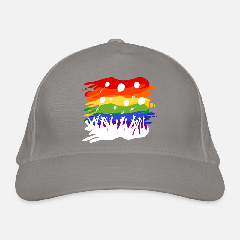 Flash Mob arc-en-ciel Casquette classique bio
