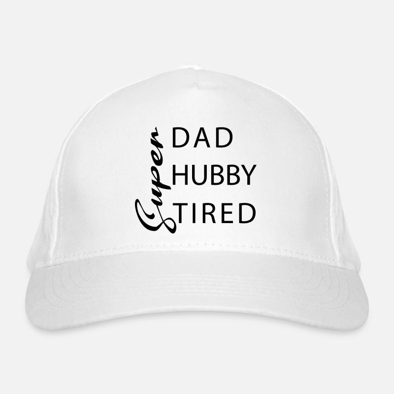 Super Papa Super Ehemann Super müde Bio-Baseballkappe