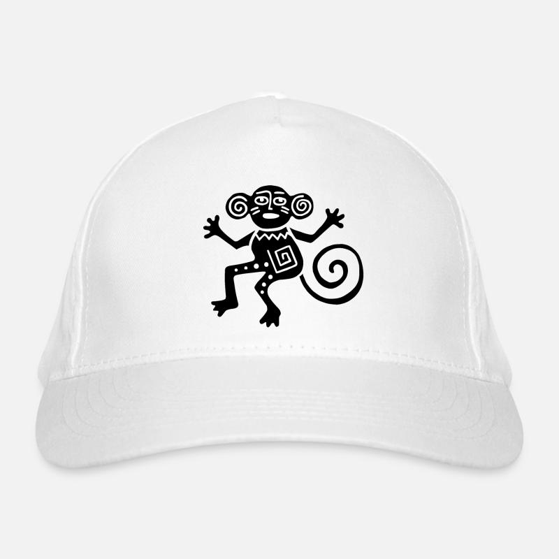 Ancient Mexican Symbol, Monkey, Monkey Organic Baseball Cap