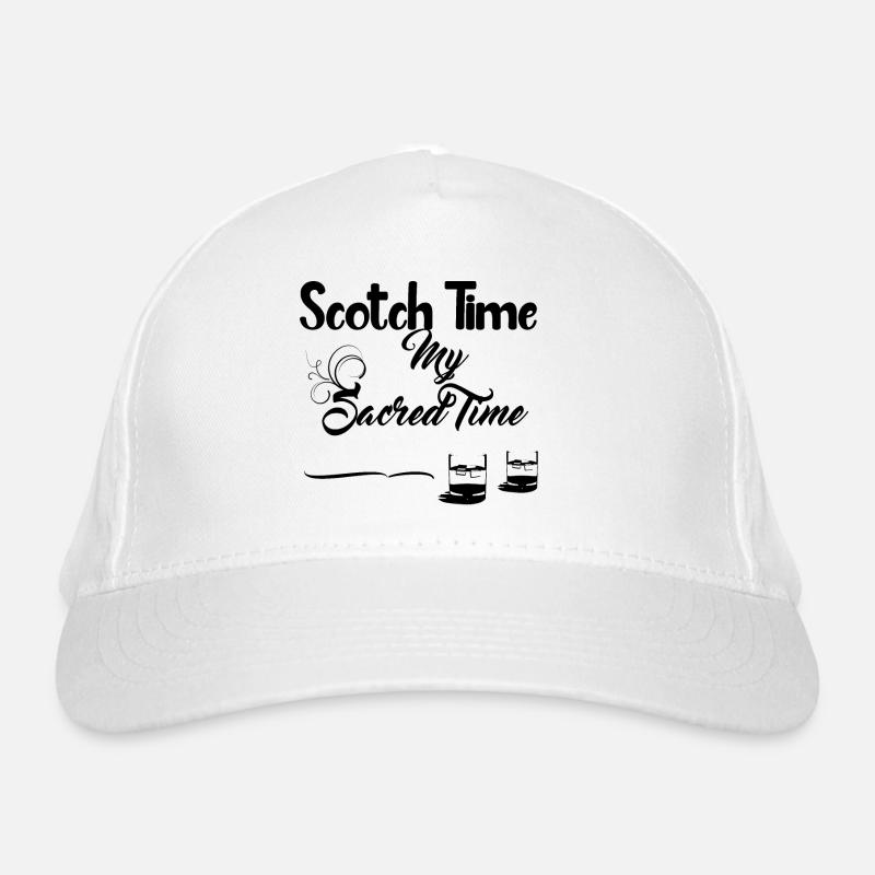 Scotch Time Design - AlcoholicBeverage Organic Baseball Cap