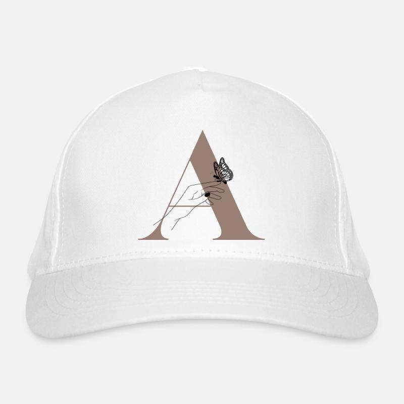 lettre a papillon magique Casquette classique bio